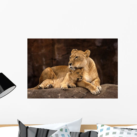 Mother Lioness Wall Mural