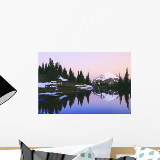 Mount rainier reflected Wall Mural