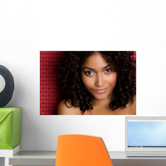 Beautiful Black Woman Closeup Wall Mural