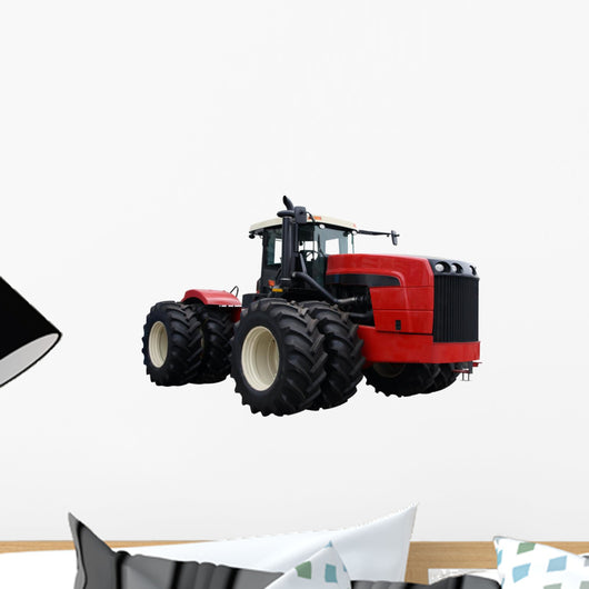 Red Tractor Wall Decal