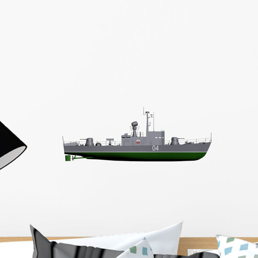 War Ship Wall Decal