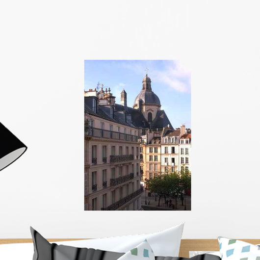 Parisian Street Scene Wall Decal