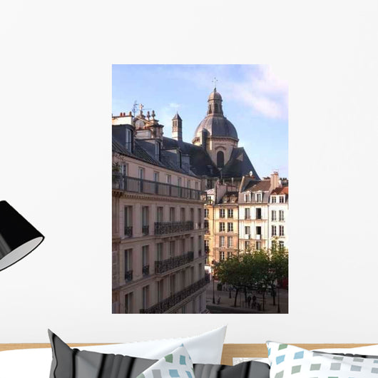Parisian Street Scene Wall Decal