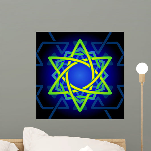 Seamless Green Celtic Tile Wall Mural