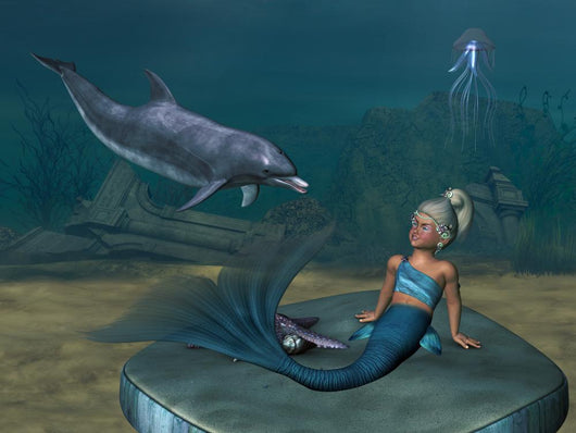 Little Mermaid Wall Mural