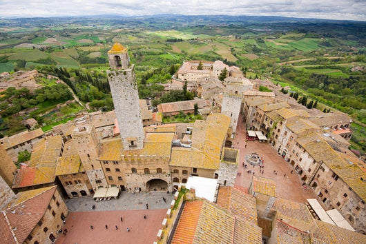 San Gimignano-Overview From the Tower Wall Mural