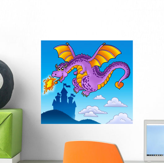 Huge Flying Dragon near