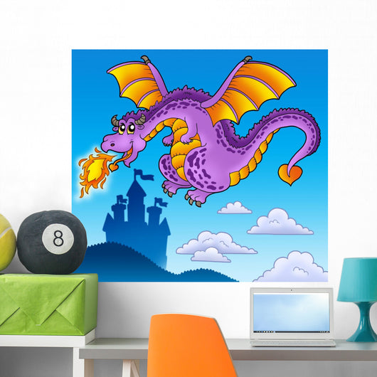 Huge Flying Dragon near