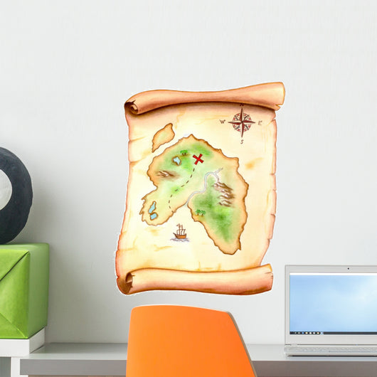 Treasure Map Wall Decal
