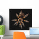 Spider on a black background Wall Mural