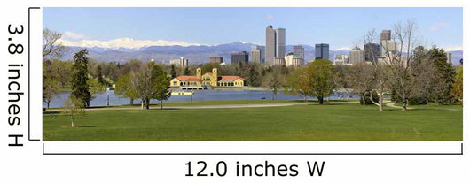 Denver Skyline From City Park Panorama Wall Mural