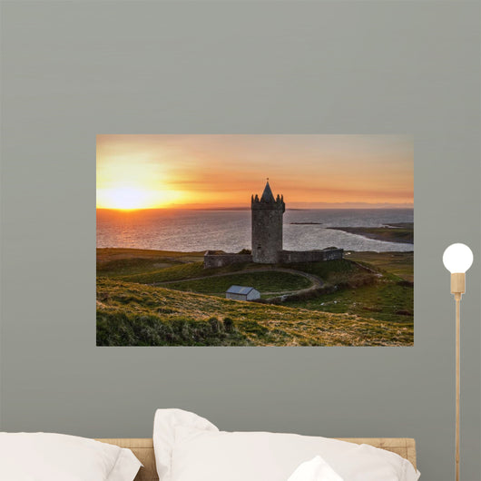 Doonagore Castle at Sunset Wall Mural
