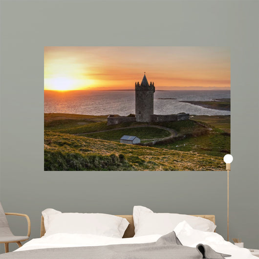 Doonagore Castle at Sunset Wall Mural