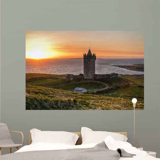 Doonagore Castle at Sunset Wall Mural