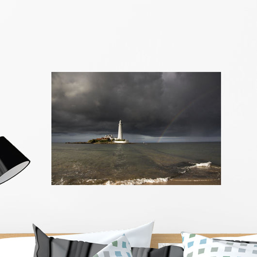 White Lighthouse Wall Decal