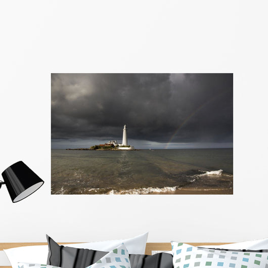 White Lighthouse Wall Decal