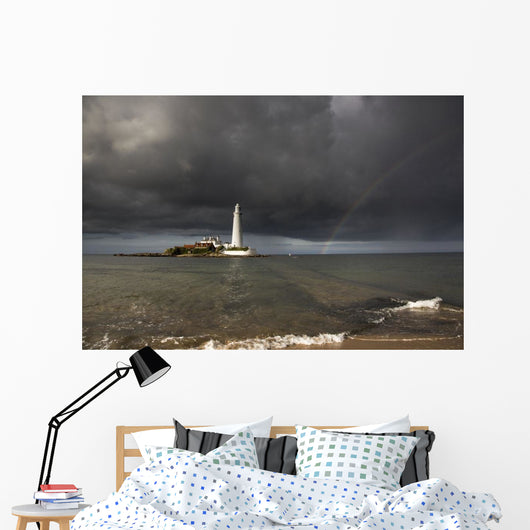 White Lighthouse Wall Decal