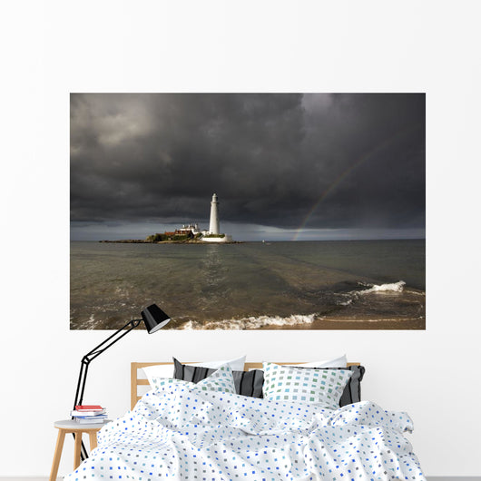 White Lighthouse Wall Decal