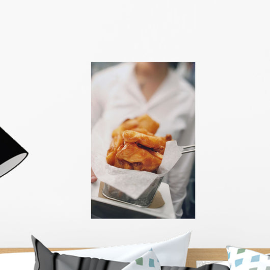 Fried food in a restaurant Wall Mural