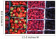 Berries in boxes at a food market;Sault vaucluse provence france Wall Mural