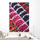 Berries in boxes at a food market;Sault vaucluse provence france Wall Mural