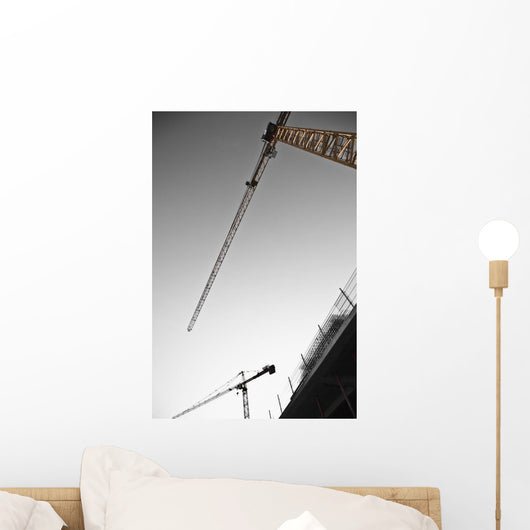 Low angle view of cranes;Monaco Wall Mural