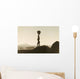 Silhouette Female Surfer Wall Decal
