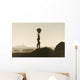 Silhouette Female Surfer Wall Decal