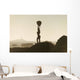 Silhouette Female Surfer Wall Decal
