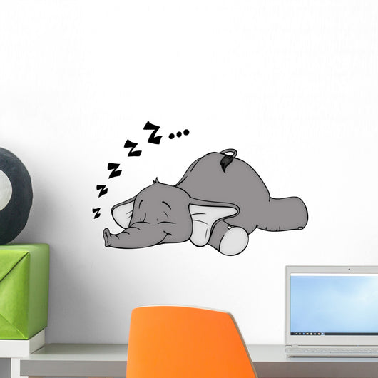 Elephant Sleep Sleep Snore Dream Wall Decal
