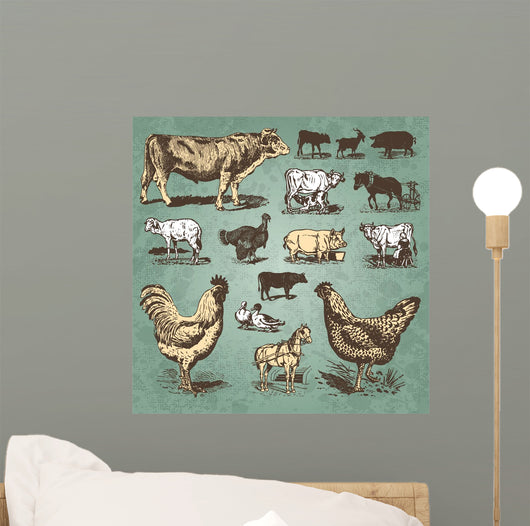 Farm Animals Vintage Set