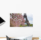 Spring in Paris. Blossoming jacarandas and the Eiffel Tower Wall Mural