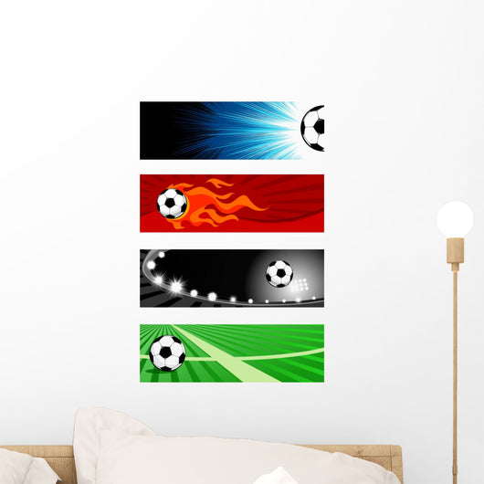Soccer banners Wall Mural
