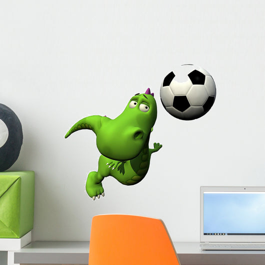 Football Soccer Player Flying