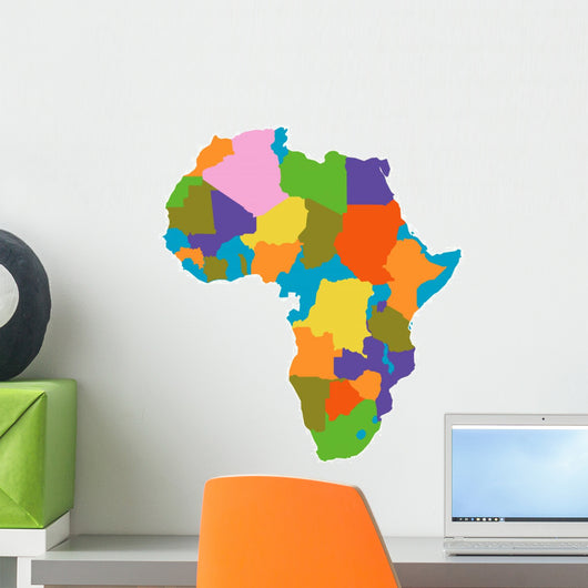 Africa map Wall Decal
