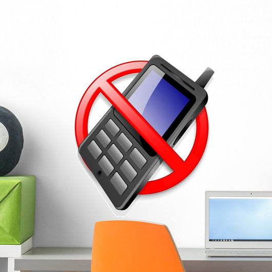 No mobile phones Wall Decal