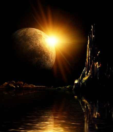 Landscape Fantasy Planet Wall Decal Design 2