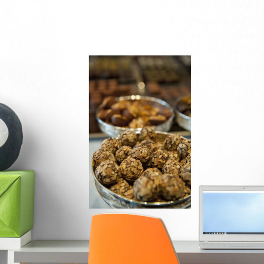 Belgium, Chocolates for sale Wall Mural