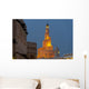 Qatar, View of Qatar Islamic Culture Center and mosque at dusk Wall Mural