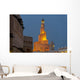 Qatar, View of Qatar Islamic Culture Center and mosque at dusk Wall Mural