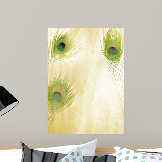 peacock feather background Wall Mural