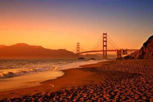 Baker Beach Wall Decal Design 1