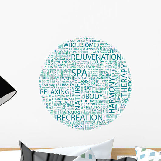 Spa Collage with Association Wall Mural