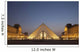 France, Glass pyramid of Louvre Museum Wall Mural