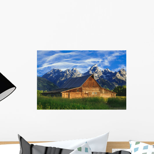 Old Mormon Barn in the Tetons Wall Mural
