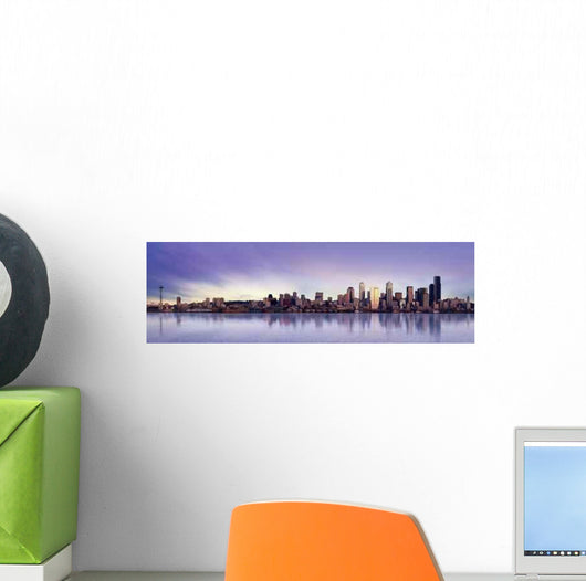 Seattle Panorama Wall Decal Design 2