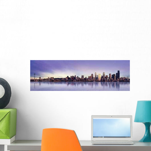 Seattle Panorama Wall Decal Design 2