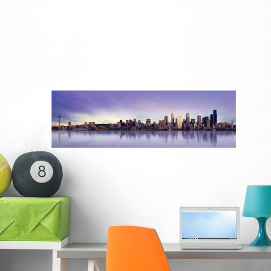 Seattle Panorama Wall Decal Design 2