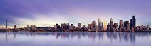 Seattle Panorama Wall Decal Design 2