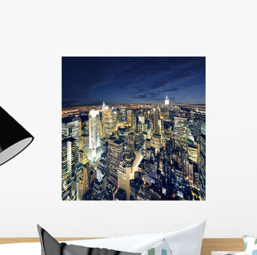 Amazing view to new york manhattan - newyork city Wall Mural
